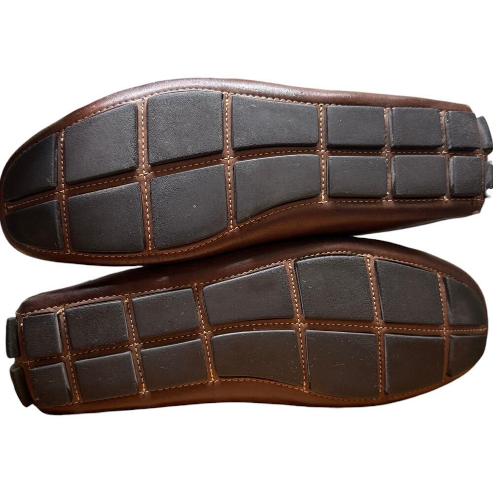 VIA SPIGA Drive Along Men's 9.5 Brown Genuine Leather Driving Casual Shoes - Picture 11 of 14